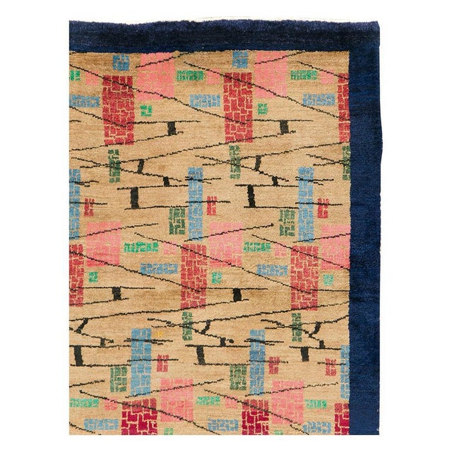 Modern Galerie Shabab Collection Mid-20th Century Handmade Turkish Anatolian Small Room Size Carpet For Sale - Image 3 of 10