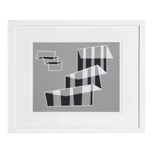 Josef Albers, Steps - P2, F1, I1 , Geometric Abstract Screenprint