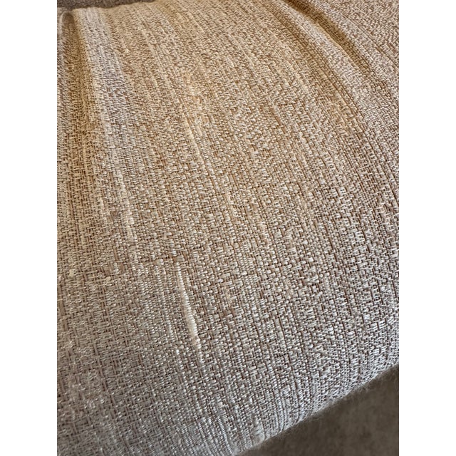 1980's Ruched Back Swivel Barrel Chair For Sale - Image 14 of 15