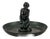 Art Deco Bronze Vide-Poche with Seated Female Figure, Scandinavia, 1930s For Sale
