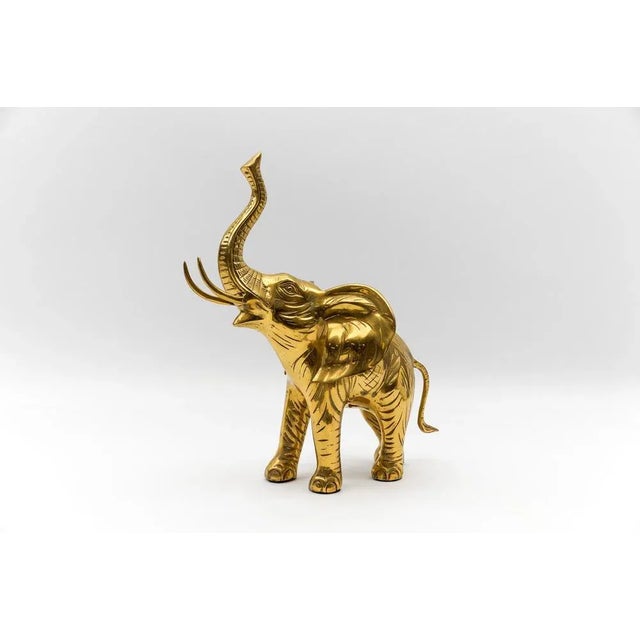 Rare Large Mid-Century Modern Brass Elephant, 1960s The proportions are wonderfully genuine, the horse amazingly high and...