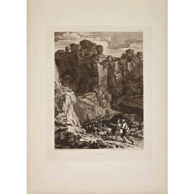 View of La Verna is an original artwork realized by Thomas Lupton (1971-1873) in 1833. Original etching. In the lower...