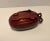 RARE Vintage Solid Red Wood Hand Carved Pumpkin Box Ornate 3D Lid Aprox. dimensions: 6.5"L x 3"D x 3"W Very good original...