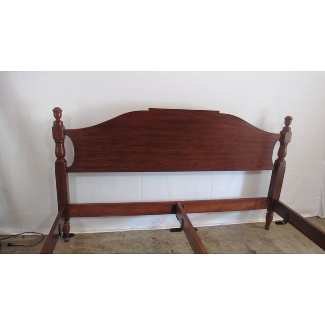 Henkel Harris 1980s Henkel Harris Cherry Poster Rare King Size Bed For Sale - Image 4 of 9