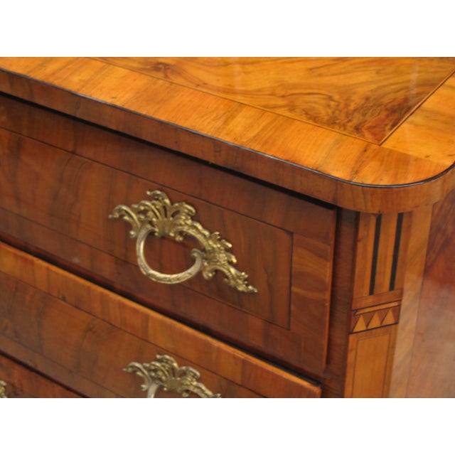 Louis XVI Period Walnut Chest of Drawers Dresden Germany circa 1780 For Sale - Image 4 of 6
