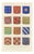 Ferdinand Séré, Heraldic Figures and Secant Partitions, 1851, Chromolithograph For Sale