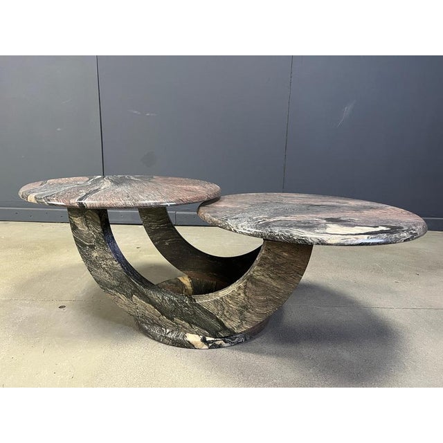 Vintage Marble 2-Tier Coffee Table, 1970s For Sale - Image 9 of 14