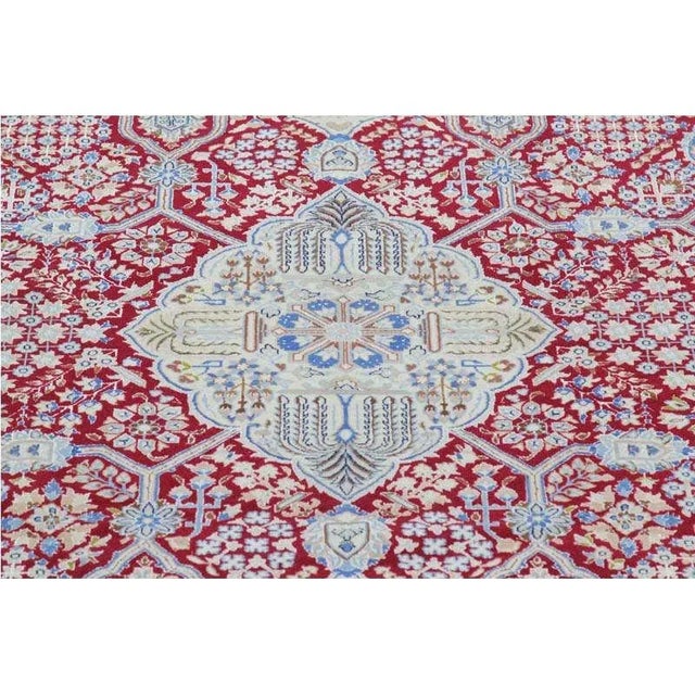 1990s Old Persian Naein Area Rug 5’7″ X 9’0″ For Sale - Image 4 of 10