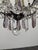Crystal Chandelier with Bronze Frame and Baluster Stem For Sale - Image 6 of 7