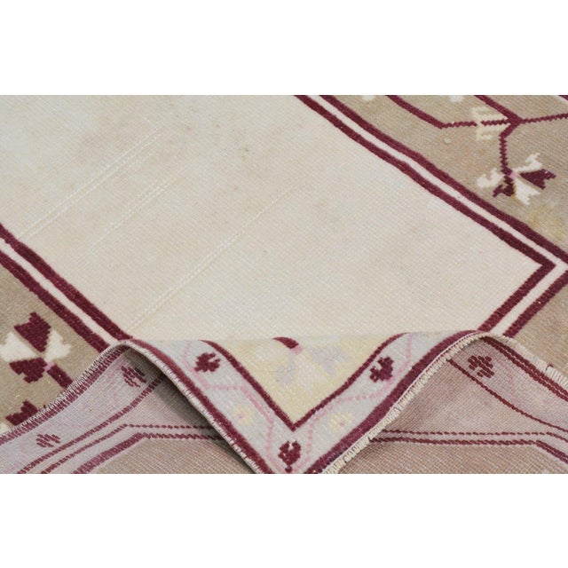 1960s Vintage Turkish Anatolian Hand Knotted Wool Rug, 2'4x3'7 For Sale - Image 5 of 5
