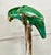Mexican Set of Signed Emilia Castillo Silver Salad Servers With Malachite Parrots Rare - A Pair For Sale - Image 3 of 8