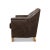 Modern Eclectic Modern Leather Armchair For Sale - Image 3 of 11