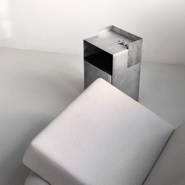 Wood Blackwood Side Table in Matted Aluminium by Case Studios For Sale - Image 7 of 11