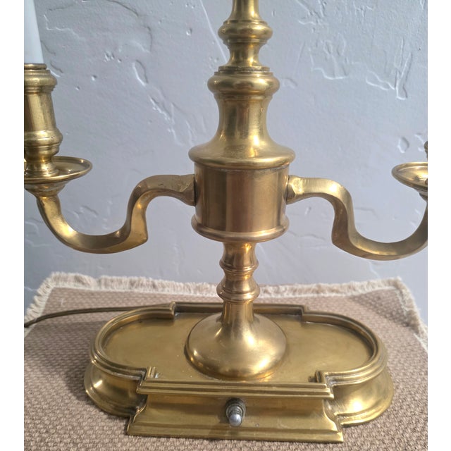 1960s 1960s Frederick Cooper Brass Bouillotte Lamp For Sale - Image 5 of 12