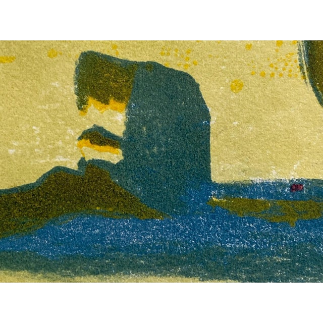 Enid Chauvin, Spanish Beach, Colour Lithograph, 1970s For Sale - Image 6 of 15