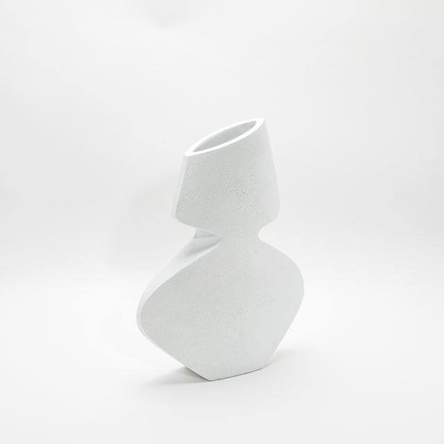 R & Y Augousti Modern Sculptural Vase in Shagreen by R&y Augousti For Sale - Image 4 of 10