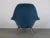 Blue Set of Swoon Lounge Chair and Ottoman by Space Copenhagen for Fredericia, 2021 For Sale - Image 8 of 14