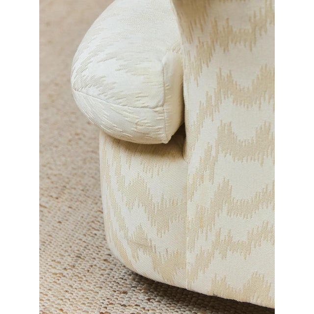Mid 20th Century Palm Springs Style Rolled Arm Club Chair For Sale - Image 11 of 12