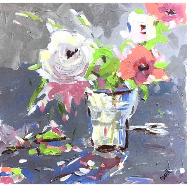 “Garden Cuttings” Acrylic on Canvas by C Carrillo For Sale