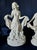Art Deco Pair Antique Art Deco Porcelain Flower Frogs, Garden Figurines, Flower Arraigning For Sale - Image 3 of 7