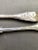 Metal 1857 English Sterling Silver Serving Spoons - a Pair For Sale - Image 7 of 8