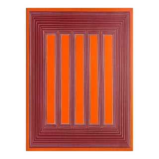 Richard Anuszkiewicz, Untitled, Original Painting on Board, Hand Signed, 24 X 18 In., 1973 For Sale