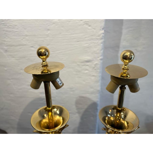 Banci Brass and Marble Table Lamps, 1970, Set of 2 For Sale - Image 17 of 18