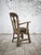 1970s Dutch Brutalist Oak Armchair with Leather Seat, 1970s For Sale - Image 5 of 16