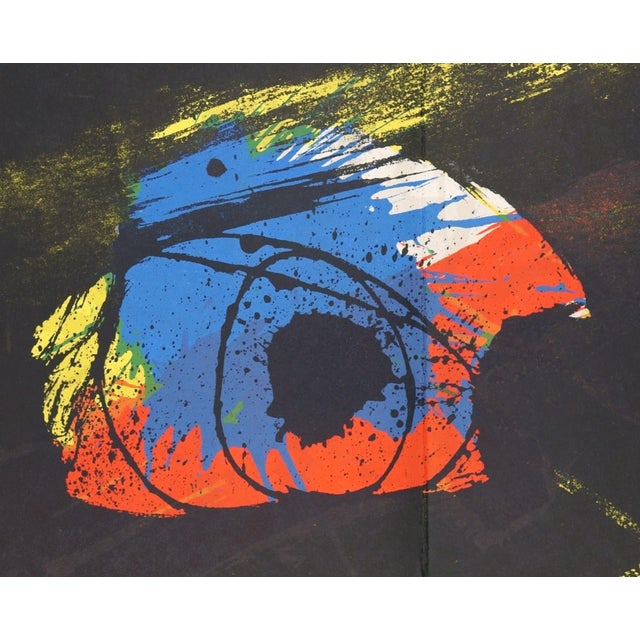 Joan Miro (1893 Barcelona - 1983 Palma), Color lithograph for Derrière le Miroir no. 203 I, 1973. Printed by Arte Adrien...