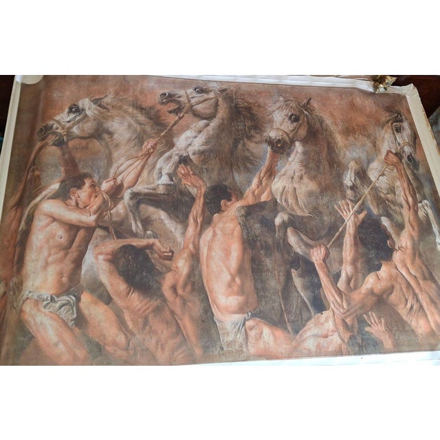 1990s Huge Signed Fine Art "Ferocitas" Giclee on Canvas by Tomasz Rut For Sale - Image 11 of 18