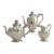 Antique Art Deco Sterling Silver L. Maciel Mexican 3 Piece Tea Coffee Set 1935 For Sale