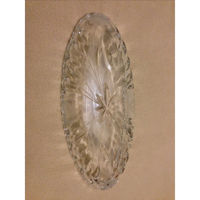 Vintage ABP Pressed Glass Celery Saw Tooth Dish For Sale In New York - Image 6 of 11