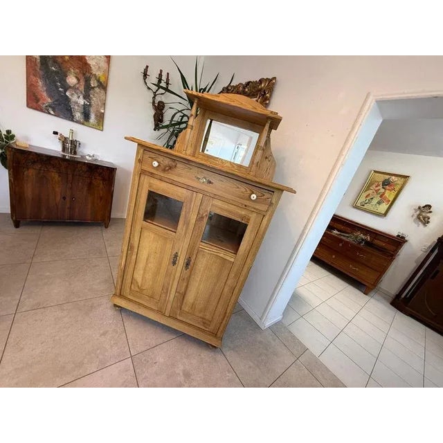 Rural Art Nouveau Vertiko Bookcase Half-Cabinet Farmhouse Cabinet G2005 For Sale - Image 6 of 14