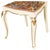 Baroque Venetian Cream Lacquered and Gilt Walnut Chairs with Floral Upholstery attributed to Testolini e Salviati for Testolini & Salviati, 1930s, Set of 3 For Sale - Image 3 of 11