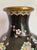 Chinoiserie Vintage Chinese Cloisonné Enamel Vase With Cherry Blossoms, Bird & Butterfly For Sale - Image 3 of 12