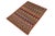 Abstract Boho Chic Balochi Maroon/Orange Wool Rug - 3'3''x5'1'' For Sale - Image 3 of 11