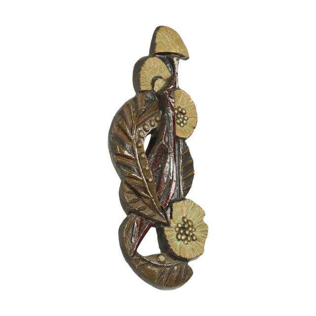 Goldenrod Flower Sculpture Artwork by Paul Vermeire for Perignem, 1960s For Sale - Image 8 of 17