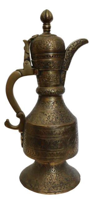 Antique Islamic Teapot in Brass Bukhara, 1900s