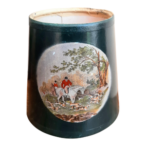 English Lamp Shade Hunting Horse Equestrian