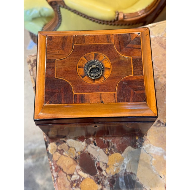 Brown 19th Century Inlaid Tea Caddy For Sale - Image 8 of 8