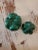 Carved Malachite Bulbous Shaped Stones - a Pair For Sale - Image 9 of 9