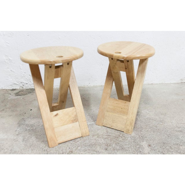 Set of Adrian Reed Folding Stools, 1980s For Sale - Image 18 of 18