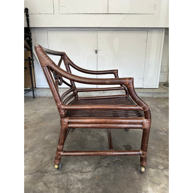 Mid-Century Modern 2000s McGuire Target Back Chair For Sale - Image 3 of 12