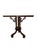 Brown Vintage Southampton Demilune Console Table With Cane & Glass Top For Sale - Image 8 of 18