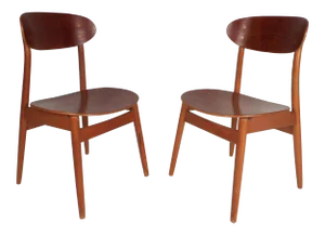 Mid-Century Modern Danish Chairs - a Pair