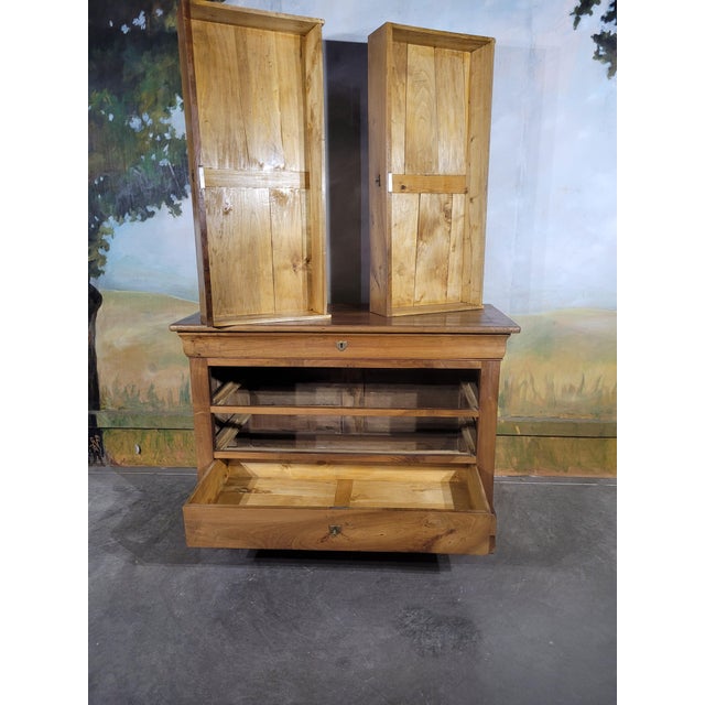 Louis Philippe Walnut Chest of Drawers For Sale - Image 10 of 13