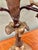 Vintage Italian or French Style Solid Brass Five-Light Floral Tole Candelabra With Original Gilt Finish For Sale - Image 14 of 14