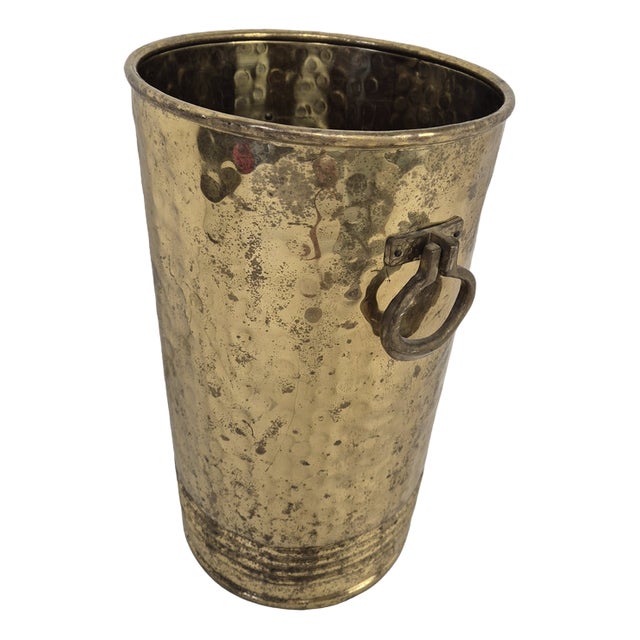 Brass Umbrella Stand, 1950s For Sale