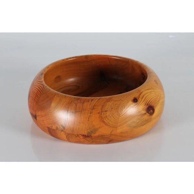 Large Swedish Bowl in Pine by Stig Johnsson, 1970s For Sale - Image 12 of 12