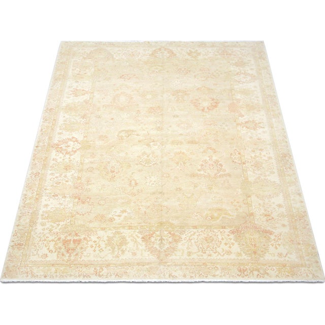 1960s 1960s Turkish Oushak Rug For Sale - Image 5 of 6